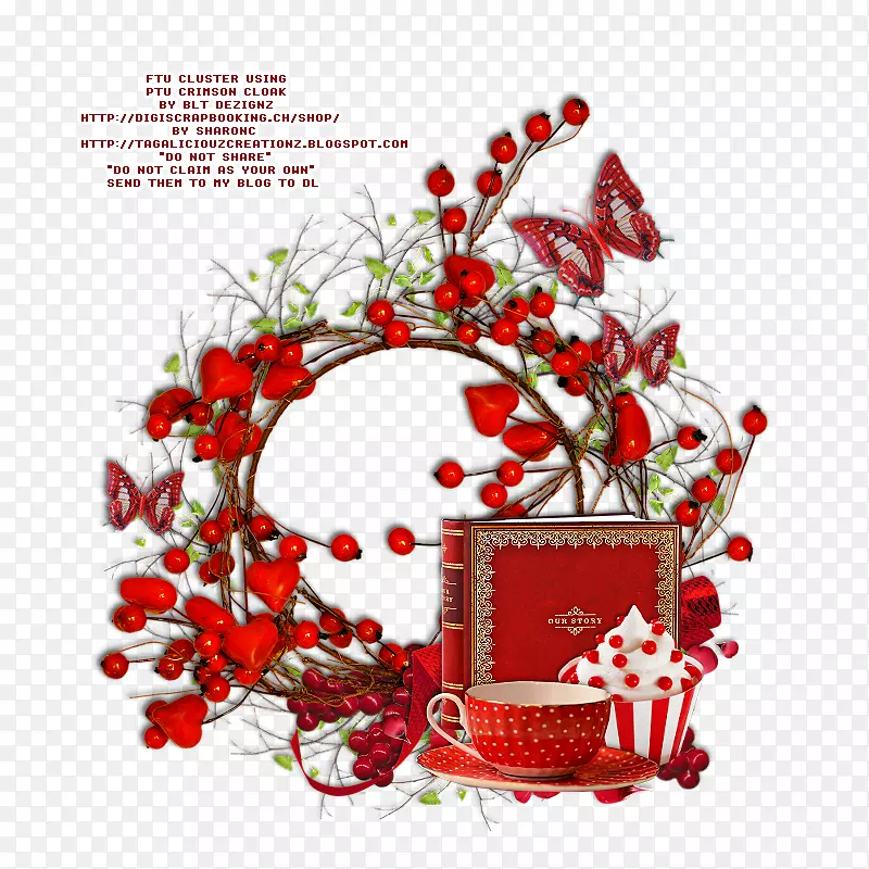 圣诞装饰花卉设计字体设计