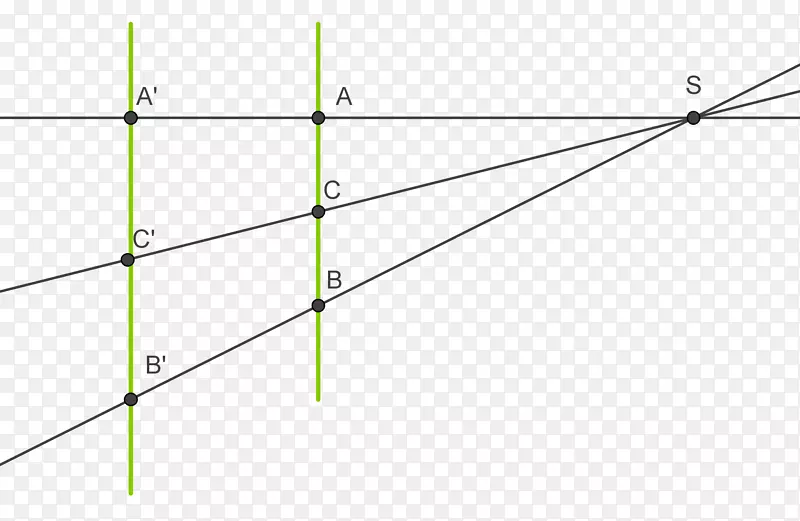 截距定理直线直角三角形几何线