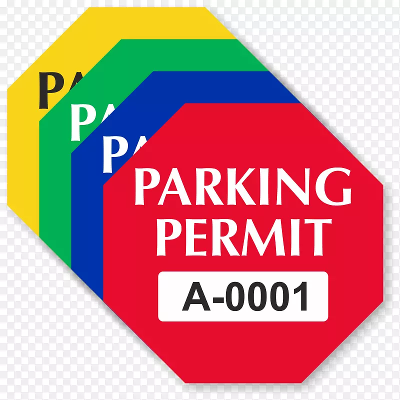 停车场标签-许可证