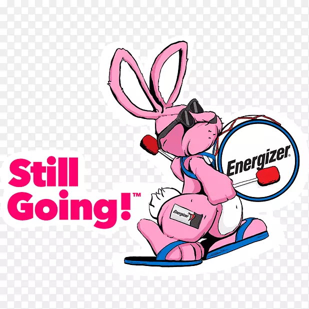Energizer兔子徽标贴纸-活力兔子