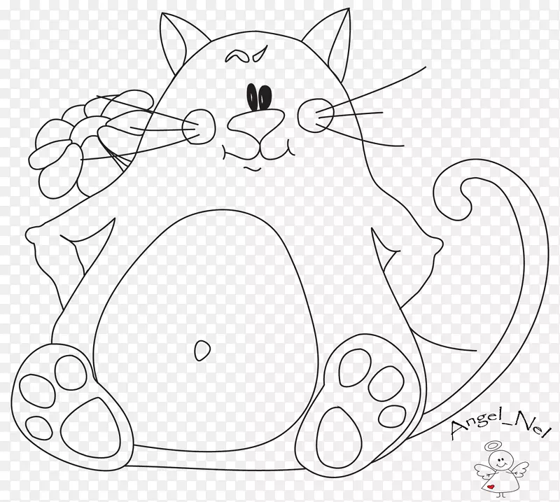 胡须猫/米/02csf绘图夹艺术-猫