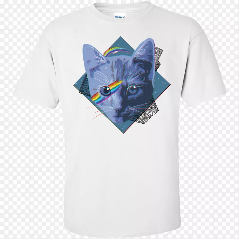 t恤猫袖动物t恤