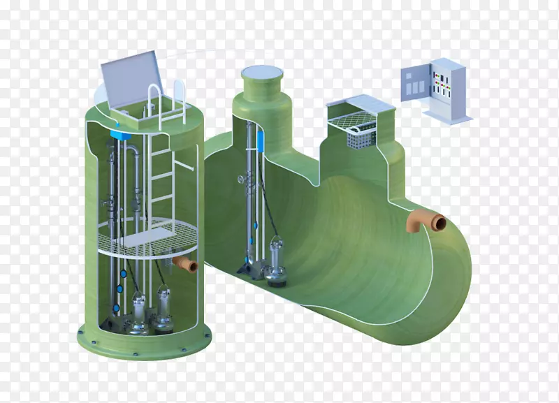 Канализационнаянасоснаястанция泵站污水处理污水化粪池-españ；a