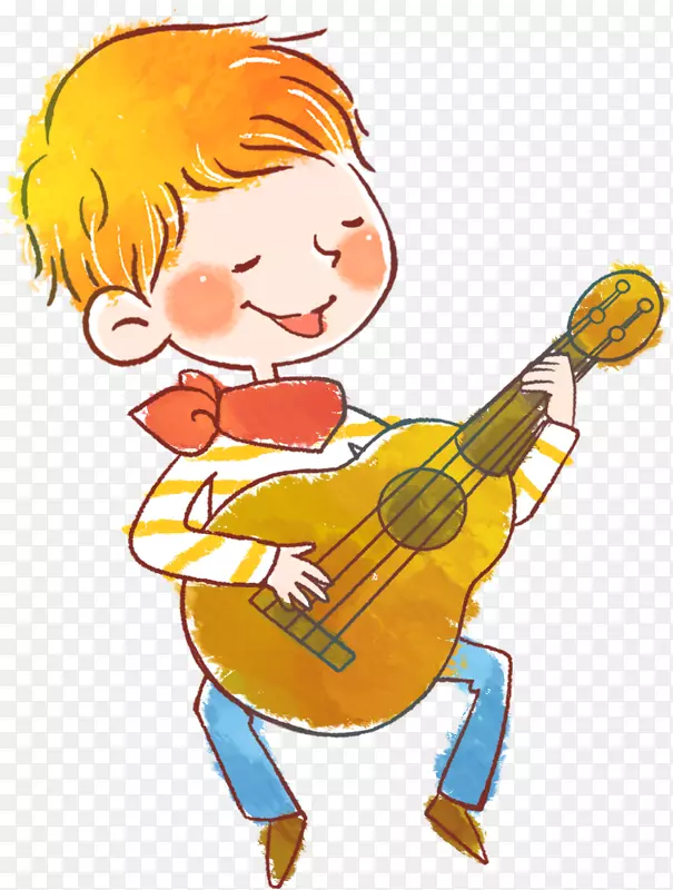 吉他儿童卡通-吉他