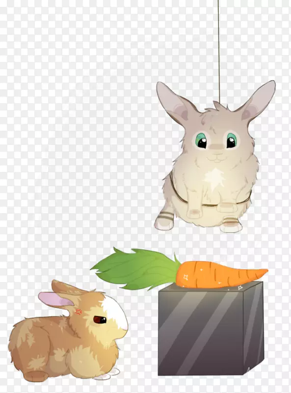 家用兔子复活节兔子毛绒玩具和可爱的玩具-兔子