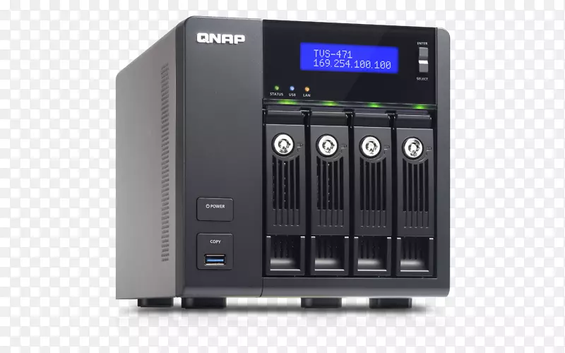 网络存储系统QNAP系统公司qnap ts-470数据存储串行ata-4g数据
