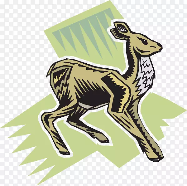 长颈鹿夹艺术长颈鹿