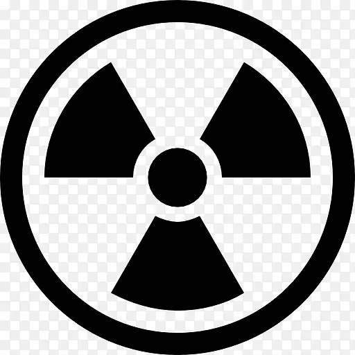 放射性衰变辐射核动力危险符号计算机图标危险符号
