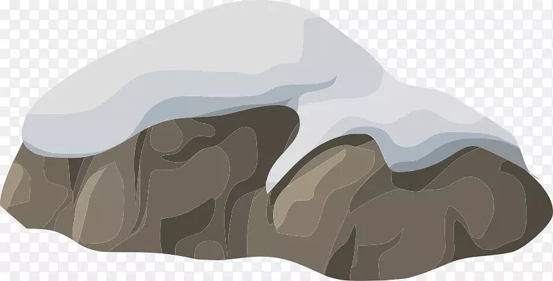 岩石剪贴画-雪景
