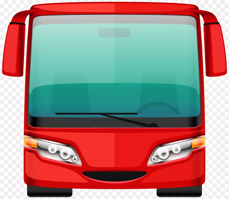 校车剪贴画：交通剪贴画-巴士