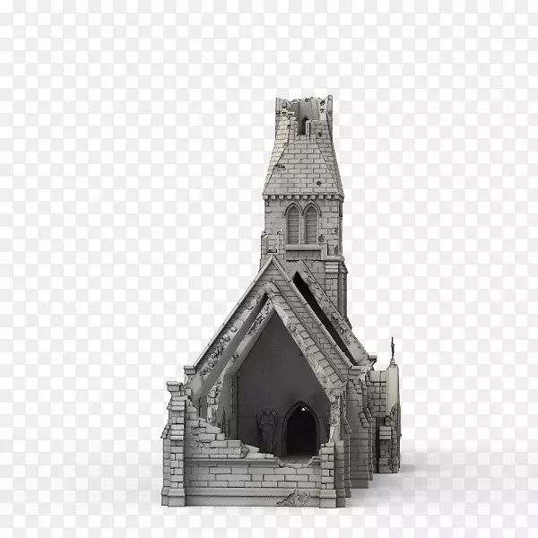 中世纪教堂中世纪建筑立面-教堂