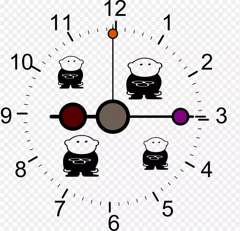 钟表儿童技术观察语言病理学时钟