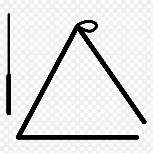 音乐三角乐器轮廓三角形