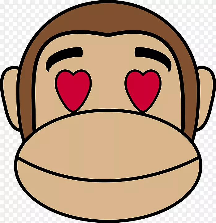 猴子黑猩猩剪贴画-表情符号婚礼