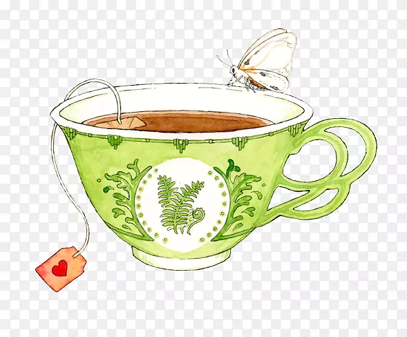 绿茶、白茶、咖啡、伯爵茶、绿茶