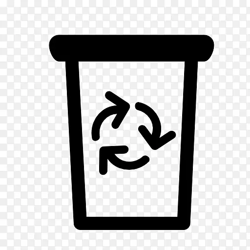 垃圾桶和废纸篮，回收箱，回收符号.回收
