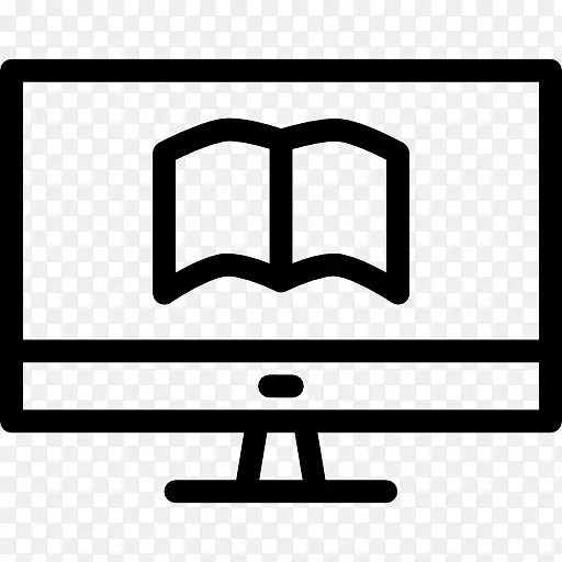 计算机图标应用于在线教育技术学习教师-电子书图标