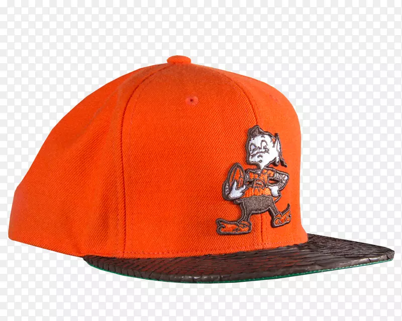 棒球帽克利夫兰棕橙米切尔&怀旧公司。-棒球帽