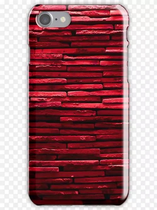长方形手机配件手机iPhone-红砖