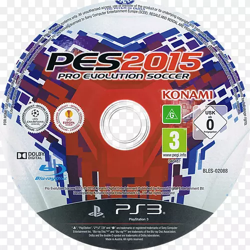 职业进化足球2015职业进化赛足球2011光盘科纳米PlayStation 3-职业进化式足球