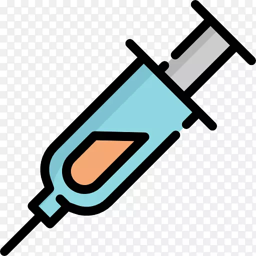 计算机图标疫苗注射药物.注射器