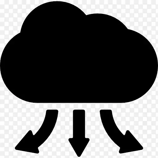 云计算云存储计算机图标.云计算