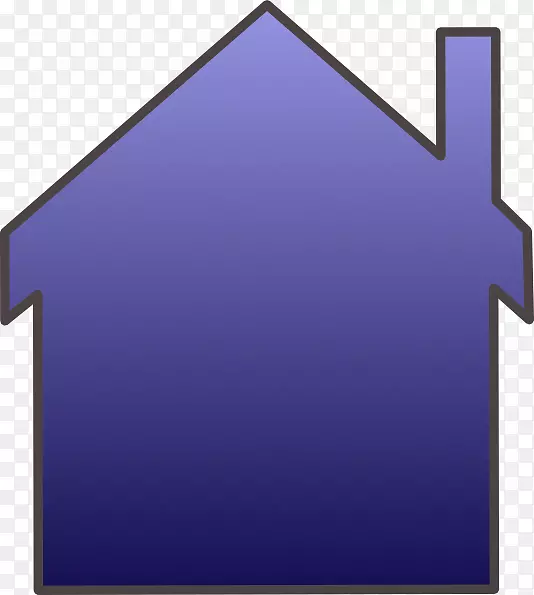 电脑图标下载剪贴画蓝房子