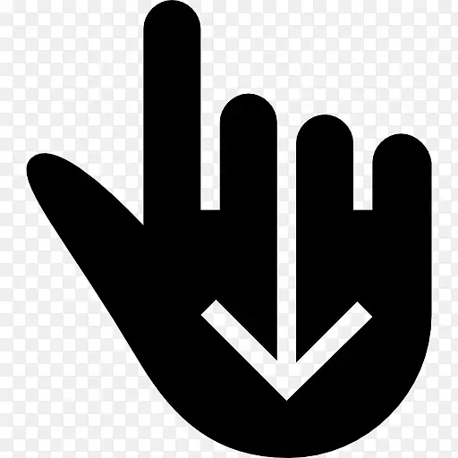 手指手势计算机图标符号