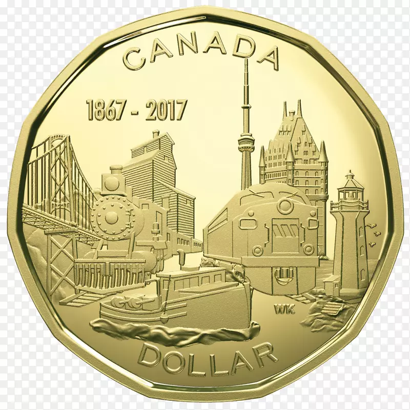 加拿大图尼币150周年纪念铸币-硬币