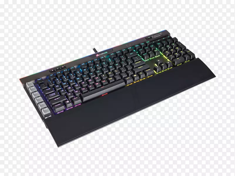 电脑键盘Corsair游戏k95 rgb彩色游戏键盘樱桃