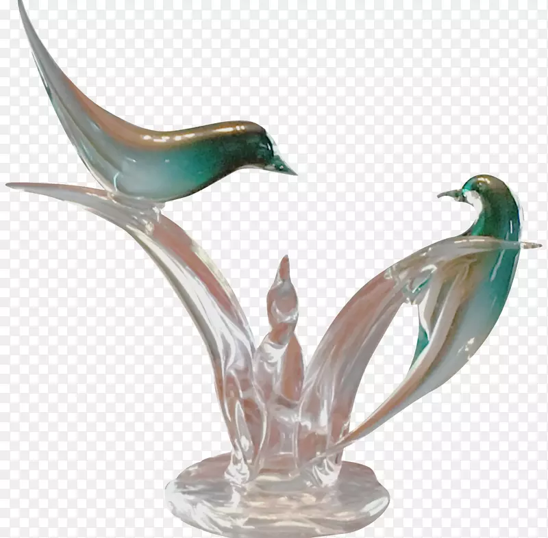 水鸟雕像花瓶
