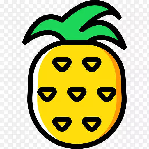 水果菠萝笑脸夹艺术
