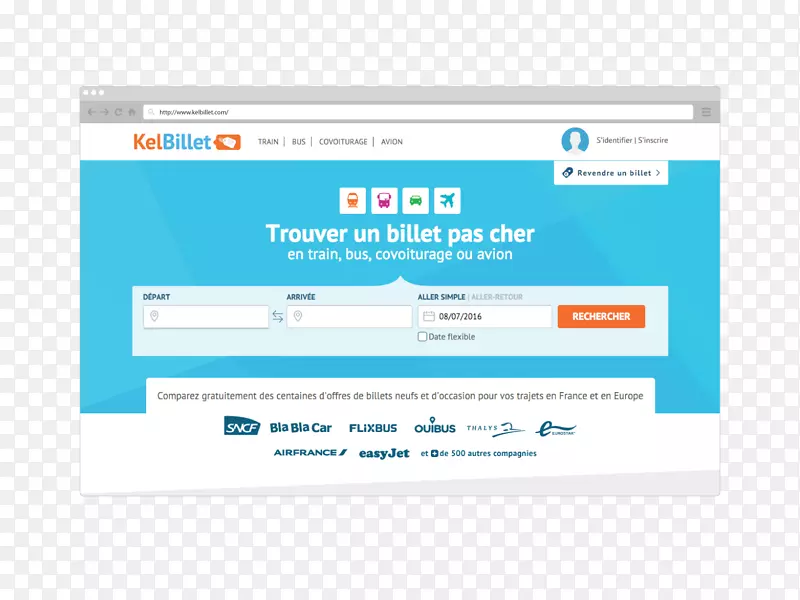 Kelbillet SAS SociétéPAR行动简化运输套接字-电子商务-hp桌面