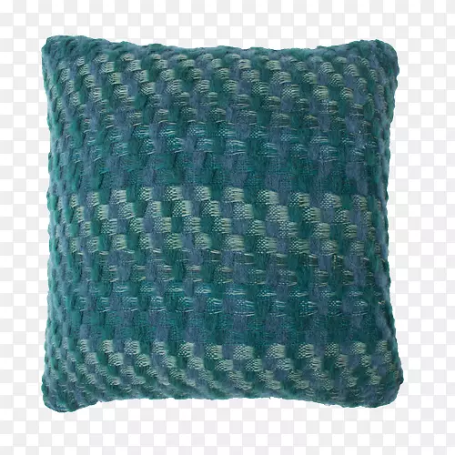投掷枕头Hinck绿色蓝色枕头