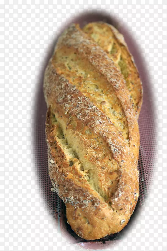 黑麦面包、酸生面团种子-面包