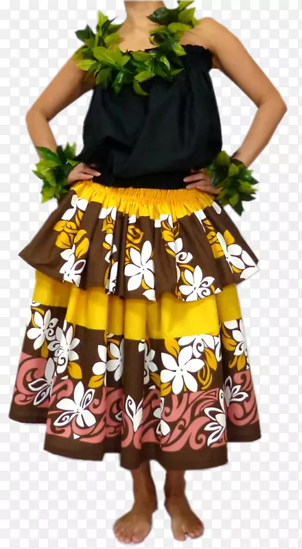 夏威夷戏服草裙舞裙-连衣裙