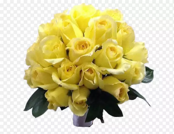 花园玫瑰黄色花束切花玫瑰