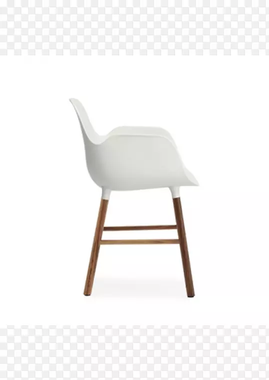 哥本哈根塑料扶手胡桃木椅