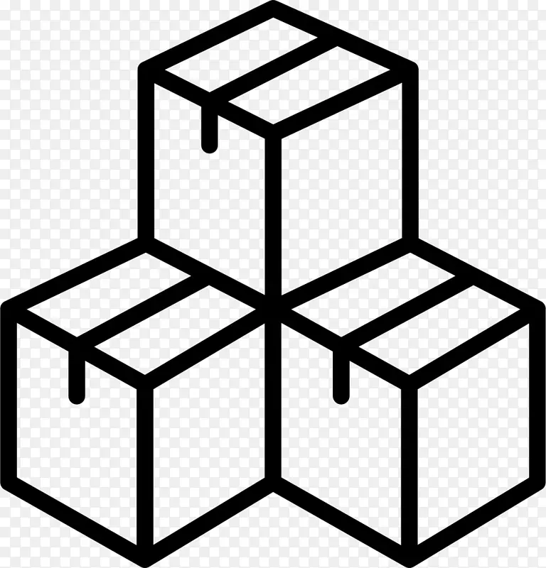 电脑图标糖立方体剪贴画立方体