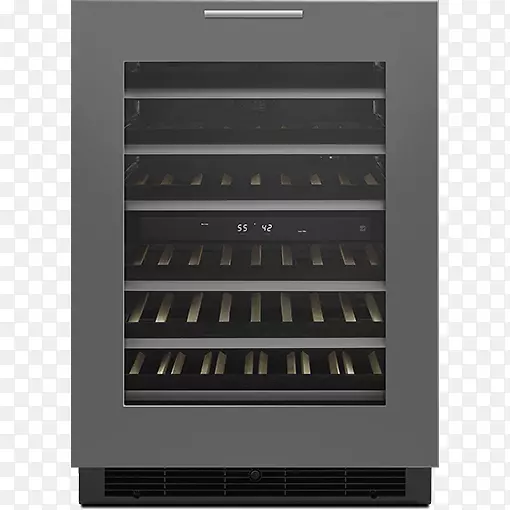 葡萄酒冷却器jen-air 24“在柜台酒窖下，即24 fre家用电器-葡萄酒