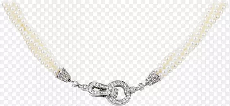 项链、珠宝首饰、项链、银项链、钻石和珍珠