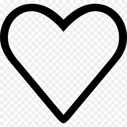 心脏符号电脑图标形状剪贴画-心脏