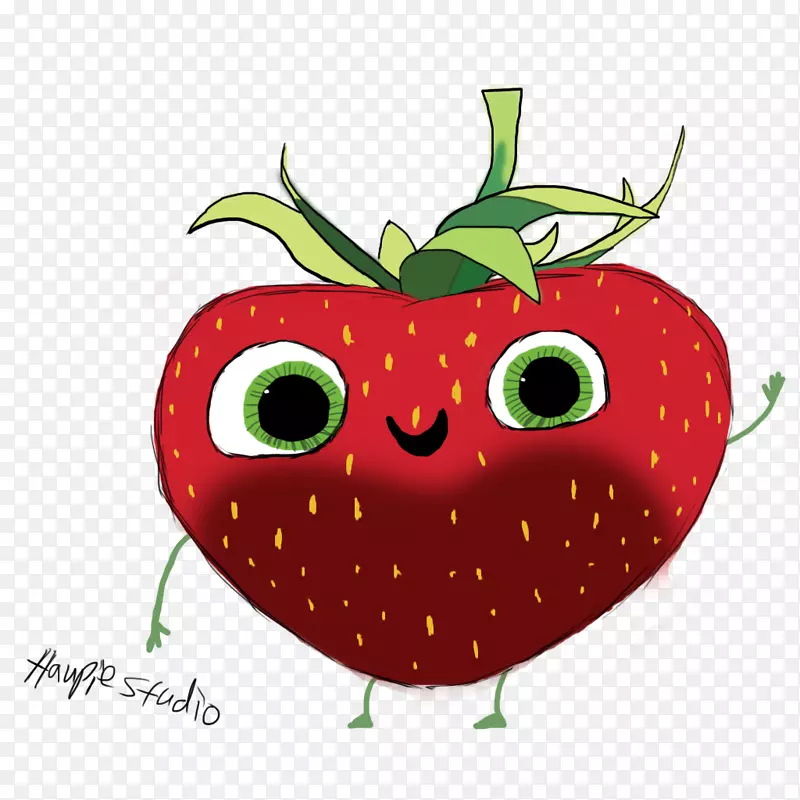 草莓苹果蔬菜剪贴画-草莓