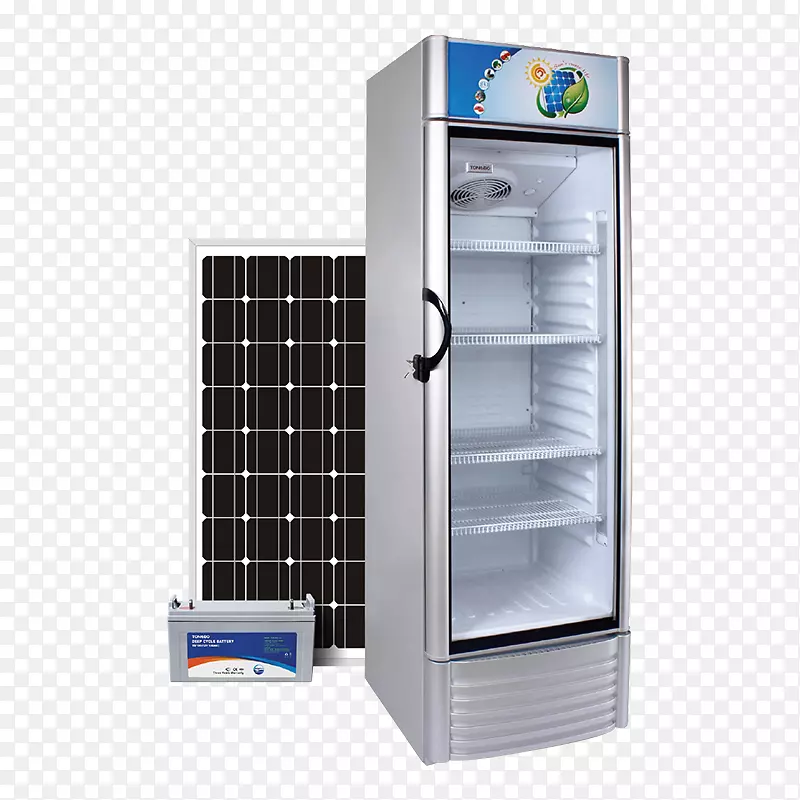 太阳能冰箱太阳能电池板家用电器.冰箱