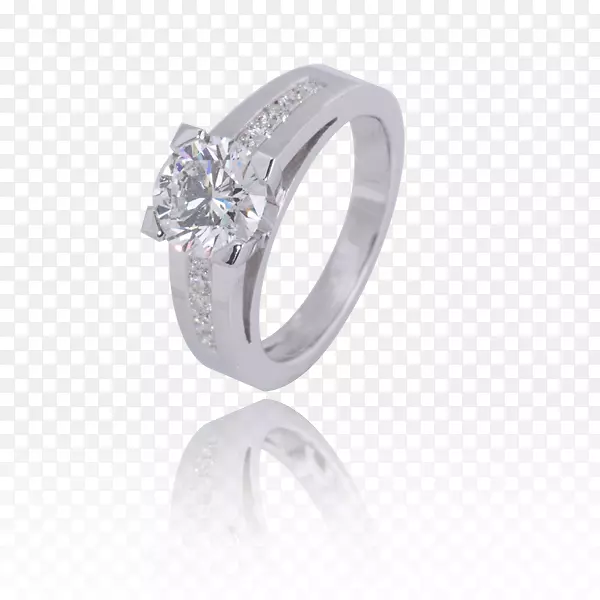 结婚戒指银水晶体珠宝结婚戒指