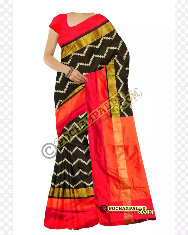 Bhoodan Pochampally丝绸Sari Pochampally saree ikat-丝绸sree