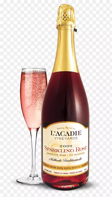 香槟起泡酒L‘Acadie葡萄园甜品葡萄酒-香槟