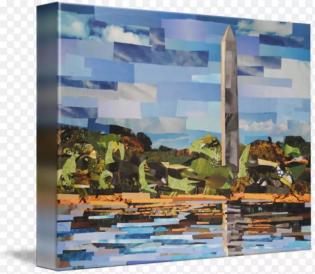 华盛顿纪念碑画展包帆布