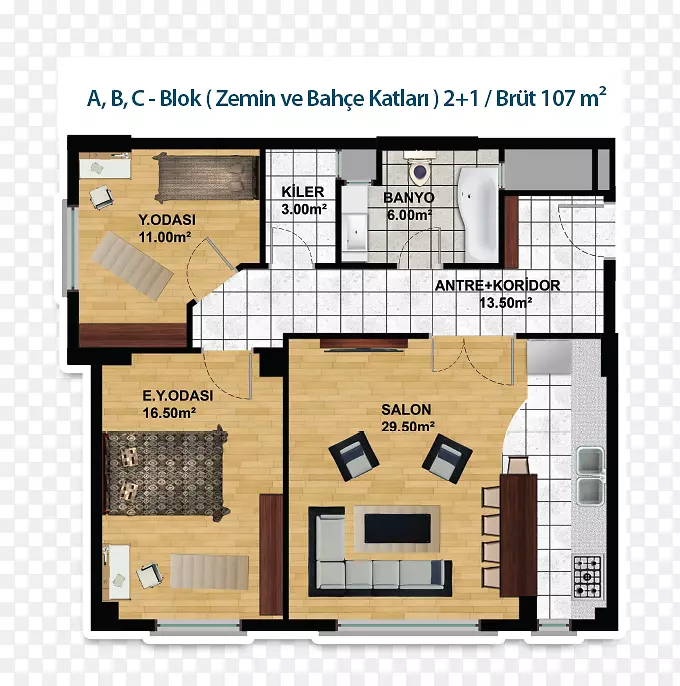 山庄房地产平面图Avrupa YakasıKonut projeleri-konutprojeleri.com-di marí；a