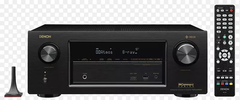 AV接收机Denon AVR 7.2通道av网络接收机家庭影院系统Dolby atmos-超音